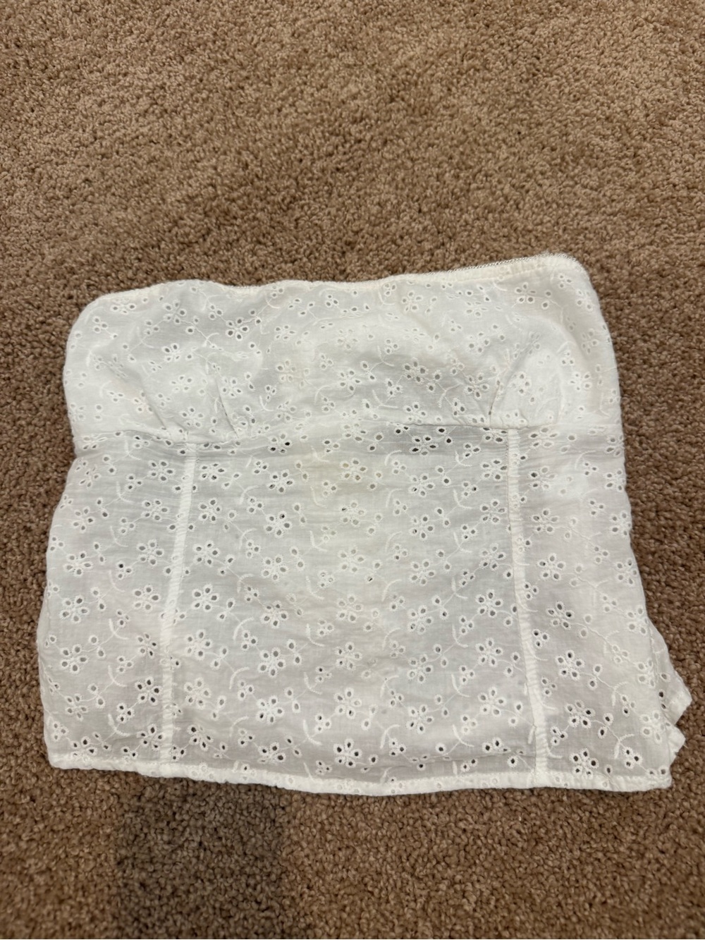 Pacsun / LA hearts floral white tube top